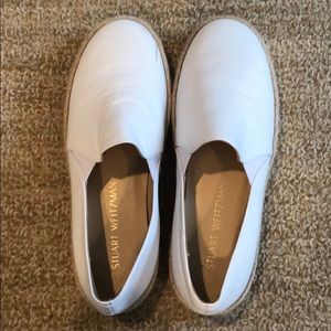 Stuart Weitzman white espadrilles size 7